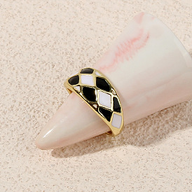 European and American Fashion Geometric Ring - Simple and Personalized Metal Oil Ring for Women.