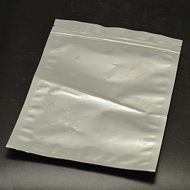 Aluminum Foil PVC Zip Lock Bags, Resealable Packaging Bags, Top Seal, Self Seal Bag, Rectangle