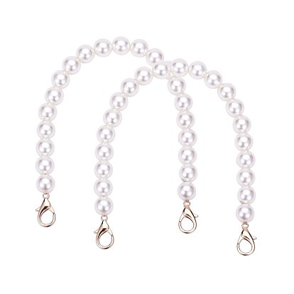 Ручка из искусственного жемчуга из акрила, с цинковым сплавом застежками омаров коготь, для замены ремней для мешков