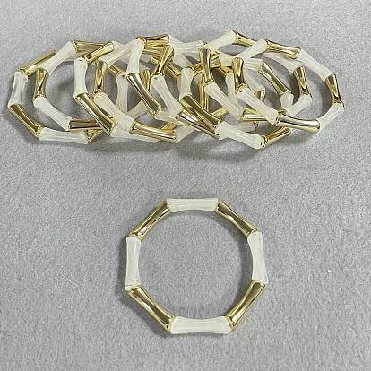 10 piezas de pulseras de cuentas acrílicas
