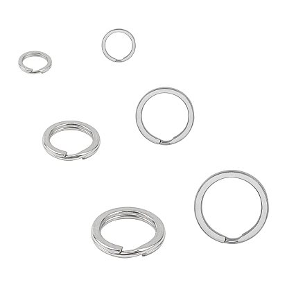 304 fermoirs porte-clés en acier inoxydable, porte-clés