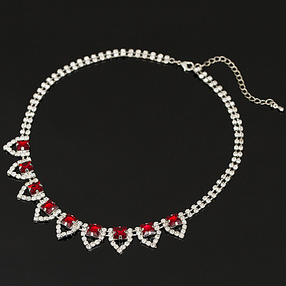 Fashion Women's Diamond Necklace - Short Sweater Chain N035