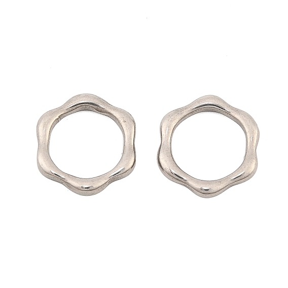 304 нержавеющей стали связывающий кольца, цветок, не тускнеет