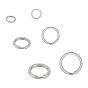 304 Stainless Steel Keychain Clasps, Split Key Rings