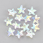 Glass Rhinestone Charms, Starfish/Sea Stars