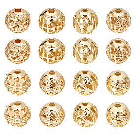 32 шт 8 стиль полые шарики из сплава, круглые