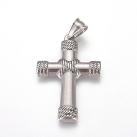 304 Stainless Steel Pendants, Cross