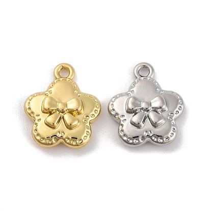 Подвески из сплава , цветок с бантом