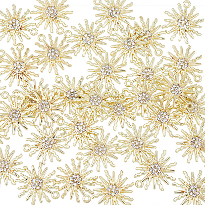 30 подвеска из сплава, со стразами, солнечные чары