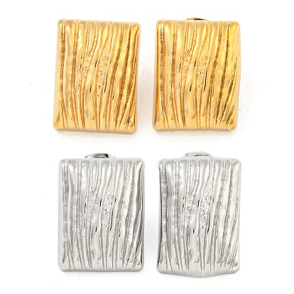 Прямоугольник 304 шпильки из нержавеющей стали ухо, серьги-гвоздики для женщин