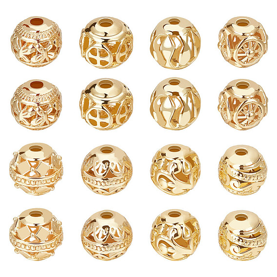 32 шт 8 стиль полые шарики из сплава, круглые