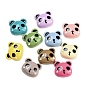 Непрозрачные кабошоны из смолы, панда