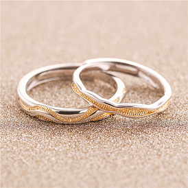 Unique Couple Rings - Personalized S925 Silver Open Mouth Ring Set
