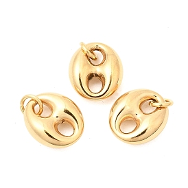 304 подвески из нержавеющей стали, овальные амулеты, вакуумное покрытие pvd, долговечный