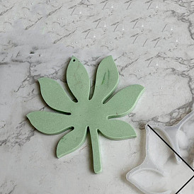 DIY Leaf Hanging Coaster Silicone Molds, Big Pendant Molds, for UV Resin, Epoxy Resin Craft Making