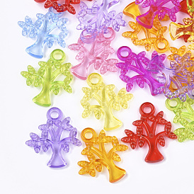Transparent Acrylic Pendants, Tree