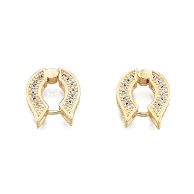Boucles d'oreilles créoles en forme de poisson avec strass en cristal, bijoux en laiton pour femmes