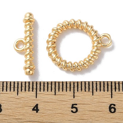 Brass Toggle Clasps, Ring & Bar