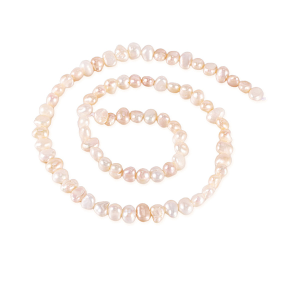 2 нити 2 стили натуральные пресноводные жемчужные бусины, жемчужные бусы в стиле барокко кеши, двух сторон полированной