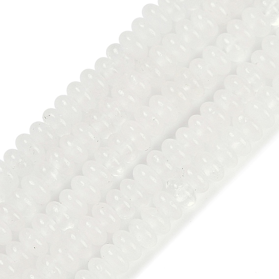 Природных кристаллов кварца бисер нитей, бусины-рондель из горного хрусталя