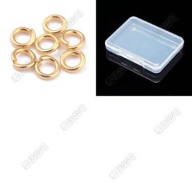 300Pcs Rack Plating Brass Jump Rings, Open Jump Rings, Long-Lasting Plated