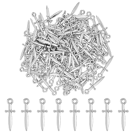 150 подвески из сплава шт., Ожерелье с браслетом, маленькие подвески, ювелирные аксессуары своими руками, кинжал