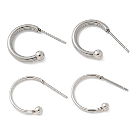 201 серьги из нержавеющей стали, с 316 хирургическим стержнем из нержавеющей стали