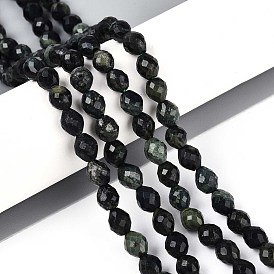 Натуральные пряди камбабы из яшмы, баррель, граненые