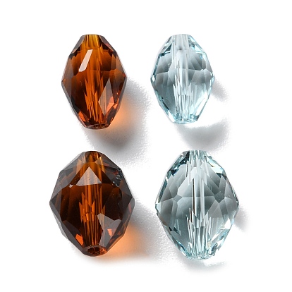 К 9 стекло, имитация Австрийские кристаллические шарики, граненые, овальные