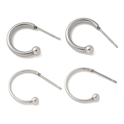 201 серьги из нержавеющей стали, с 316 хирургическим стержнем из нержавеющей стали