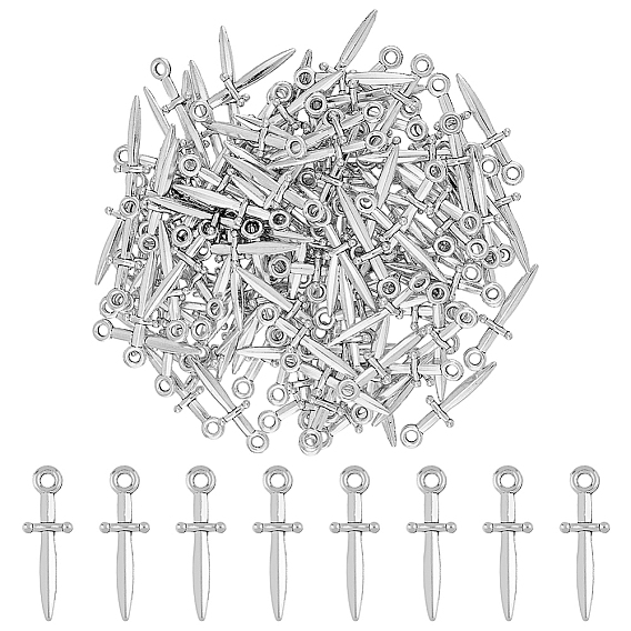 150 подвески из сплава шт., Ожерелье с браслетом, маленькие подвески, ювелирные аксессуары своими руками, кинжал