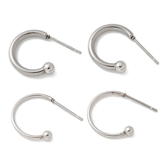 201 серьги из нержавеющей стали, с 316 хирургическим стержнем из нержавеющей стали