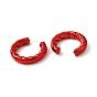 Twist Ring Acrylic Stud Earrings, Half Hoop Earrings with 316 Surgical Stainless Steel Pins