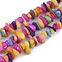 Freshwater Shell Beads Strands, Dyed, Chip