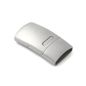 316 магнитные застежки из нержавеющей стали с клеевыми концами, прямоугольник, матовый стиль