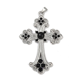 Подвески из сплава эмали и смолы, крестик