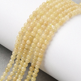 Природный Топаз нефрита бисер нитей, круглые