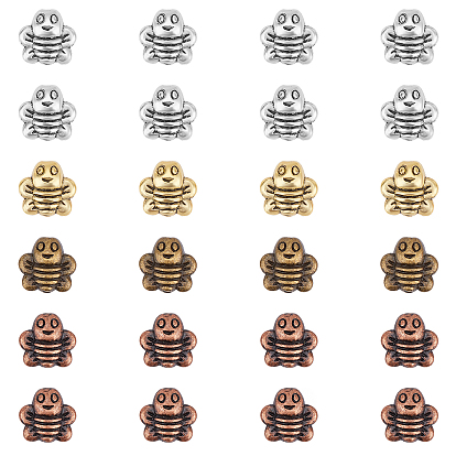 Tibetan Style Alloy Beads, Lead Free & Cadmium Free, Bees