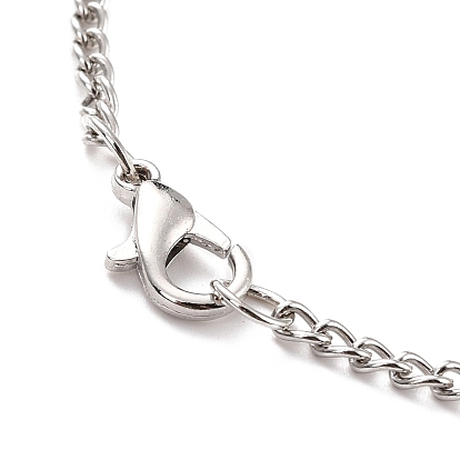 Best Friends Alloy Pendant Necklaces, Valentine's Day Broken Heart Necklace, Platinum