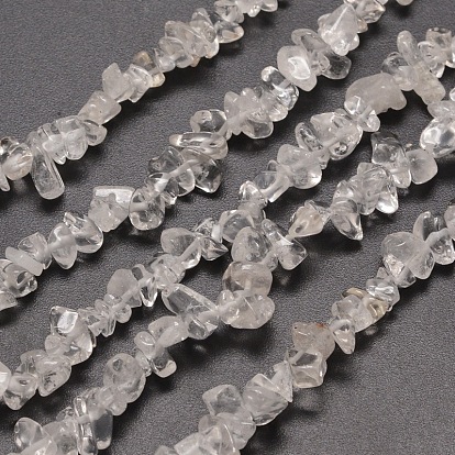 Natural Quartz Crystal Chip Bead Strands, 5~8x5~8mm, Hole: 1mm, about 31.5 inch