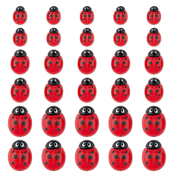 100 шт 3 стили кабошоны из непрозрачной смолы, на двухсторонний акриловый скотч, для изготовления ювелирных изделий, коровка