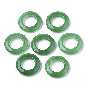 Natural Malaysia Jade Linking Rings, Ring, Green
