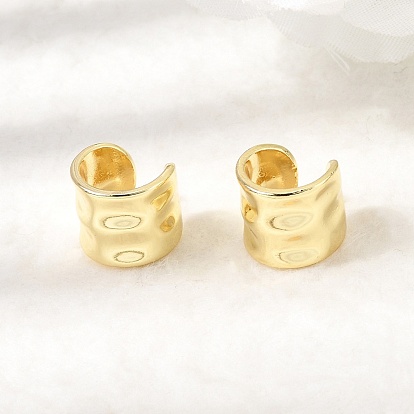 Массивные латунные серьги-манжеты, без кадмия и без свинца, долговечный, стойки покрытие, c-образный