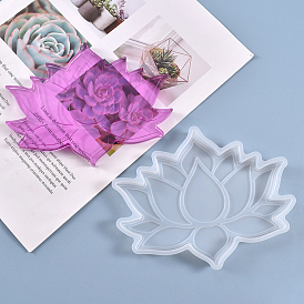 DIY Lotus Cup Mat Silicone Molds, Coaster Molds, Resin Casting Molds