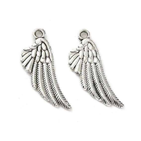 Сплавочные подвески тибетского стиля, без кадмия и без свинца, крылатые прелести