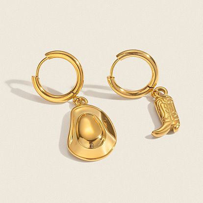 304 серьги-кольца для сапог и шляпы из нержавеющей стали, слева и справа