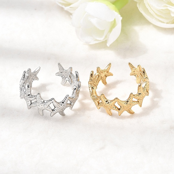 304 открытые манжеты из нержавеющей стали, ионное покрытие (ip), морская звезда