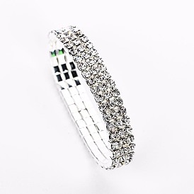 Chic and Elegant Diamond-Encrusted Bracelet for Weddings - Personalized Minimalist Design B049
