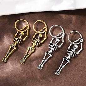 Серьги-кольца из сплава скелетов