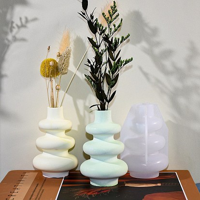 Moules en silicone de vase de colonne de bricolage, moules de résine, pour la résine UV, fabrication artisanale de résine époxy, vase
